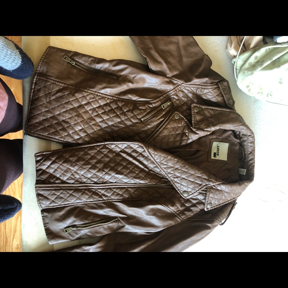 Levi’s brown leather jacket
